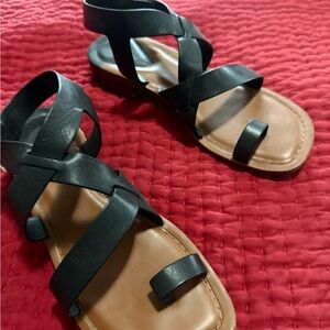 Franco Sarto Cross Toe sandals size 7.5m women's.